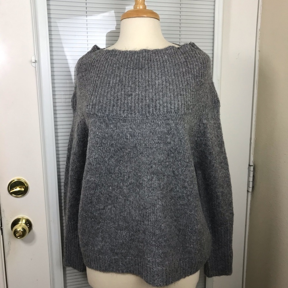 ZARA Knit High neck wool blend sweater S